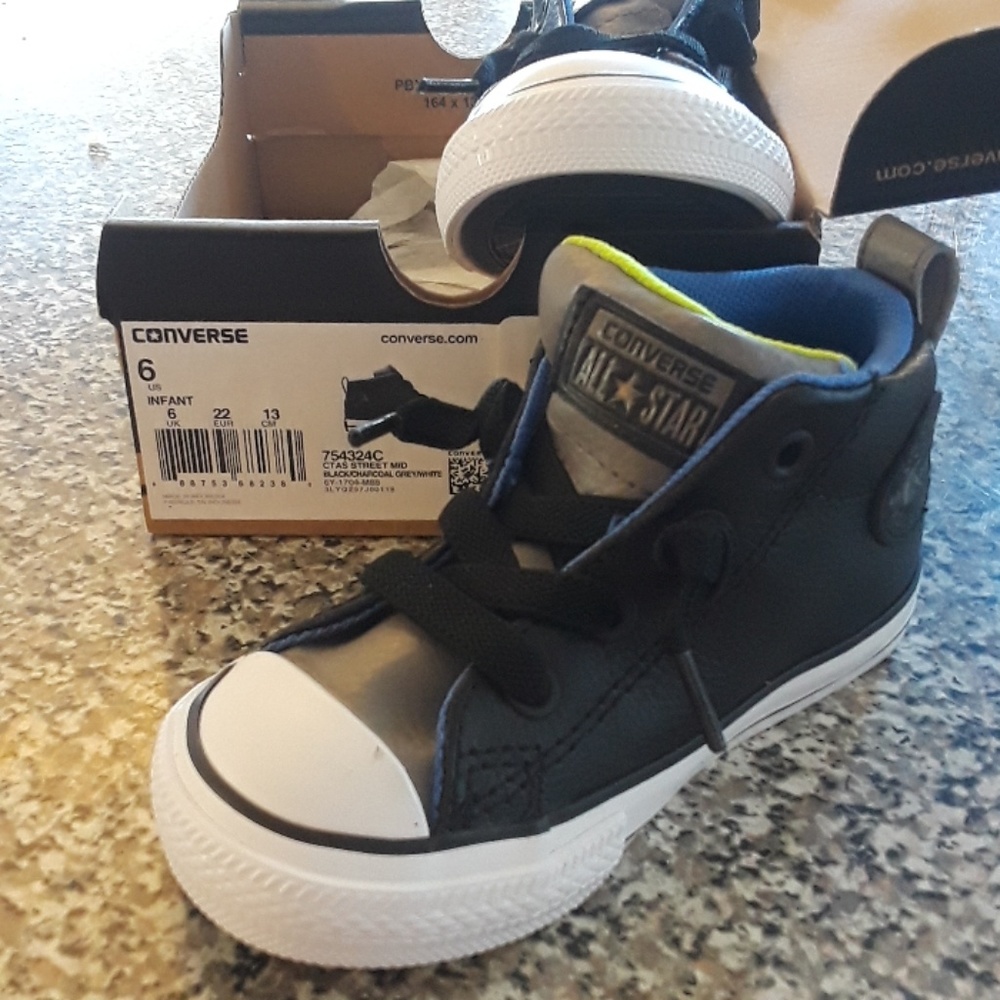 Infant size 6 Converse All Star boys sneakers new